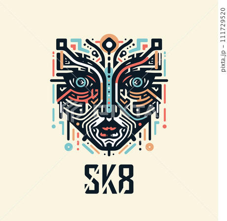 SK8, Skateboard subculture T-shirt design 111729520