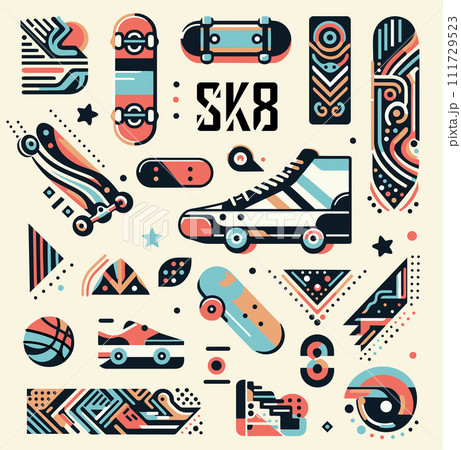 SK8, Skateboard subculture design elements 111729523