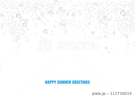 暑中見舞いのベクター素材 暑中見舞いのベクター素材 111730014