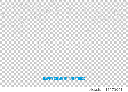 暑中見舞いのベクター素材 暑中見舞いのベクター素材 111730014