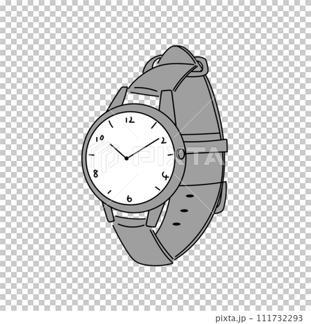 leather strap watch 111732293