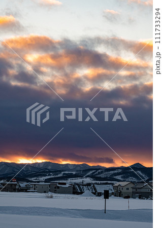 冬の富良野 111733294