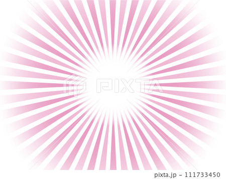 うっすらカラフルに輝く太陽光線イメージの集中線背景素材_ピンク うっすらカラフルに輝く太陽光線イメージの集中線背景素材_ピンク 111733450