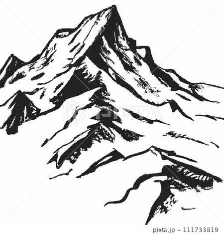 Snowy mountains and peak in winter season. Snowy mountains and peak in winter season. 111733819