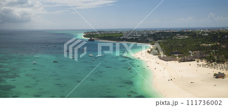 landscape view of Zanzibar beach concept of summer vacation 111736002