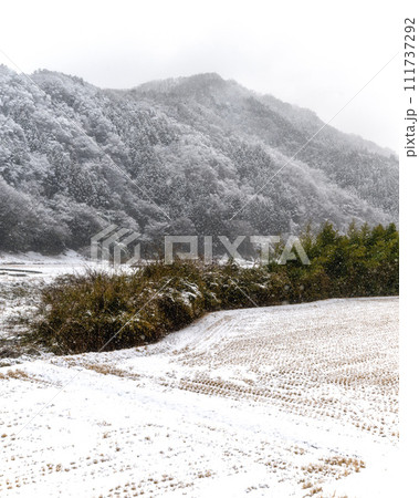 茨城県大子町の雪景色 茨城県大子町の雪景色 111737292