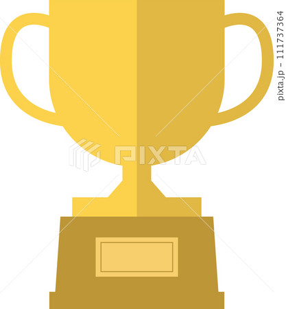 トロフィーのシンプルなイラストアイコン 111737364