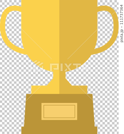トロフィーのシンプルなイラストアイコン 111737364