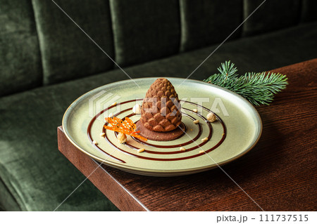 Dark Chocolate Mousse with Whipped Cream Dark Chocolate Mousse with Whipped Cream 111737515