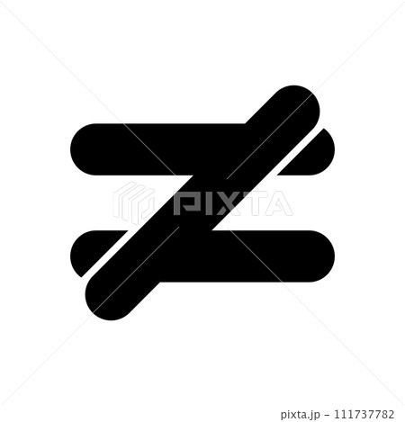 mathematical symbol vector 111737782