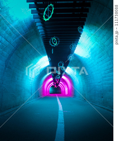 茨城県大子町　袋田の滝　大子来人 111738088