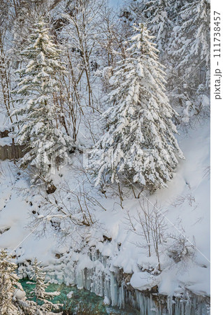 冬の美瑛の景色 111738457