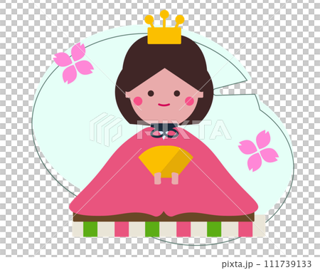 お雛様。雛祭り。ベクターイラスト お雛様。雛祭り。ベクターイラスト 111739133