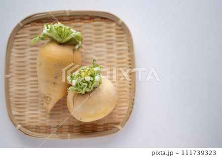 規格外野菜、出荷出来ない金カブ 111739323