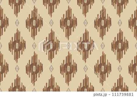 Ikat tribal Indian seamless pattern. Ethnic Aztec fabric carpet mandala ornament native boho chevron textile.Geometric African American oriental traditional vector illustrations. Embroidery style. Ikat tribal Indian seamless pattern. Ethnic Aztec fabric carpet mandala ornament native boho chevron textile.Geometric African American oriental traditional vector illustrations. Embroidery style. 111739881