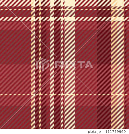 Native vector tartan fabric, inspiration textile seamless plaid. Oktoberfest texture pattern check background in red and royal maroon colors. Native vector tartan fabric, inspiration textile seamless plaid. Oktoberfest texture pattern check background in red and royal maroon colors. 111739960