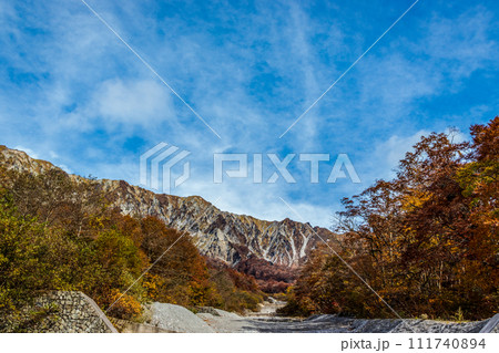 秋の大山　一の沢より望む 111740894
