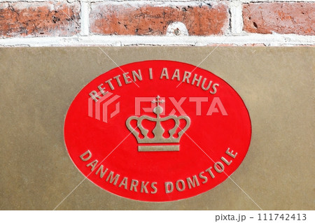 Symbol of the court in Aarhus, Denmark Symbol of the court in Aarhus, Denmark 111742413