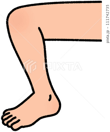 曲げた足 111742735