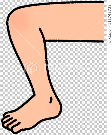 曲げた足 111742735