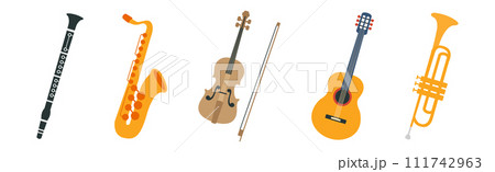 Different Musical Instrument for Live Concert Vector Set Different Musical Instrument for Live Concert Vector Set 111742963
