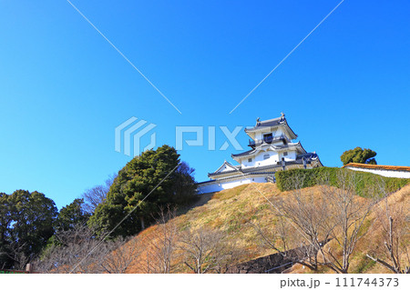 静岡県掛川市、掛川城天守閣の風景 111744373