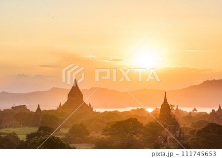 Bagan, Myanmar temples in the Archaeological Zone 111745653