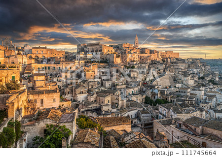 Matera, Italy overlooking Sassi di Matera 111745664