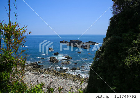 高知県土佐清水市　白山洞門周辺の風景 111746792