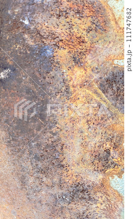 Close up view of rusty metal texture background 111747682