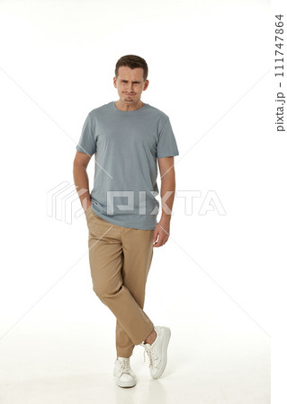 annoyed angry man shouting on white studio background annoyed angry man shouting on white studio background 111747864