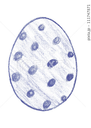 Draw purple Easter eggs isolated on a white background. Draw purple Easter eggs isolated on a white background. 111747871