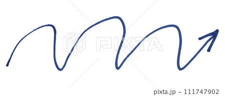 Blue arrows isolated on white background 111747902