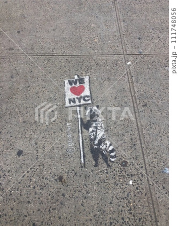 バンクシー　NY　米国 111748056