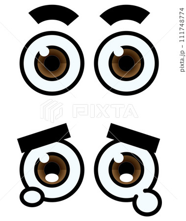 普通の目と悲しい目 普通の目と悲しい目 111748774