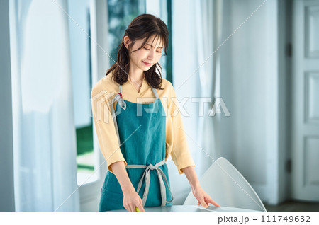 エプロン姿の主婦 エプロン姿の主婦 111749632
