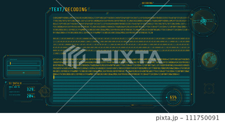 Design of a software interface for text decoding. 111750091