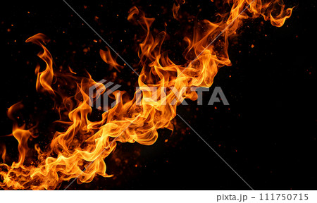 Warm bonfire burning in the night Warm bonfire burning in the night 111750715