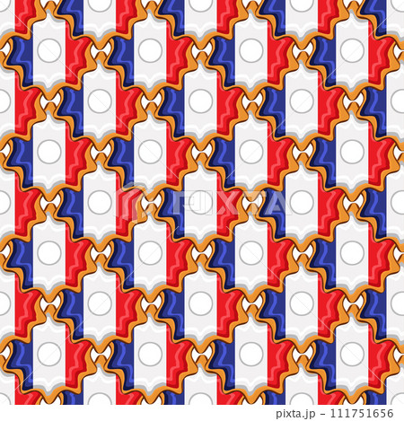 Pattern cookie with flag country France in tasty biscuit 111751656