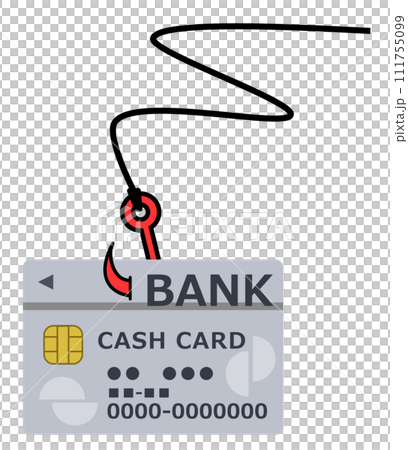 銀行のキャッシング用カードの暗証番号の個人情報を知られるフィッシング詐欺 銀行のキャッシング用カードの暗証番号の個人情報を知られるフィッシング詐欺 111755099