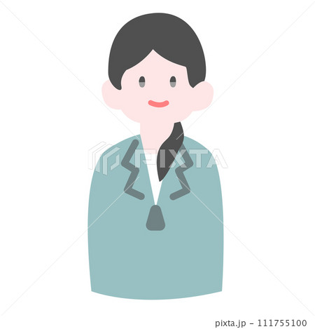 微笑む女性作業員 微笑む女性作業員 111755100