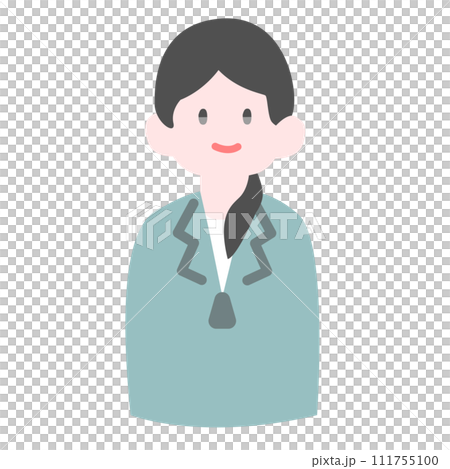 微笑む女性作業員 微笑む女性作業員 111755100