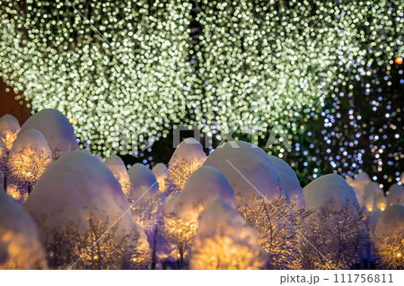 青い月のイルミネーション 青い月のイルミネーション 111756811