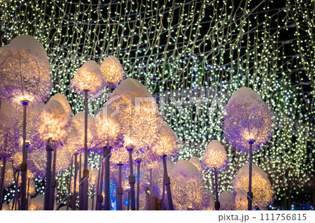 青い月のイルミネーション 青い月のイルミネーション 111756815