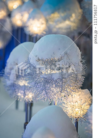 青い月のイルミネーション 111756817