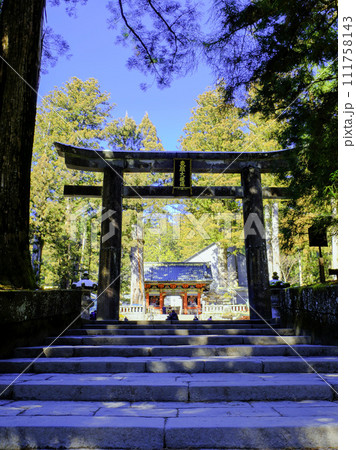 参道の石鳥居(縦) 参道の石鳥居(縦) 111758143