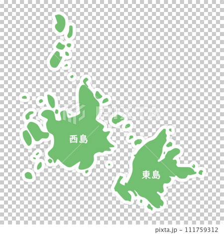 竹島の形 竹島の形 111759312