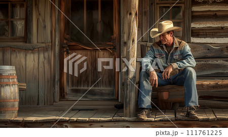 カウボーイのイメージ image of Cowboy No1-2 111761225