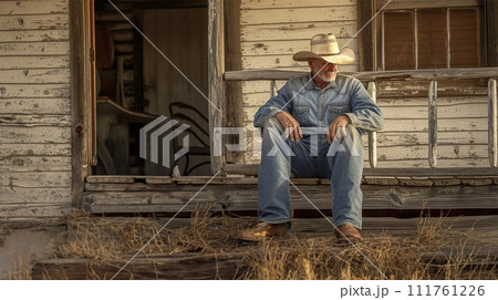 カウボーイのイメージ image of Cowboy No1-3 111761226