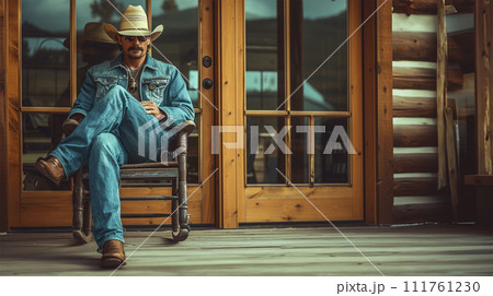 カウボーイのイメージ image of Cowboy No1-6 111761230